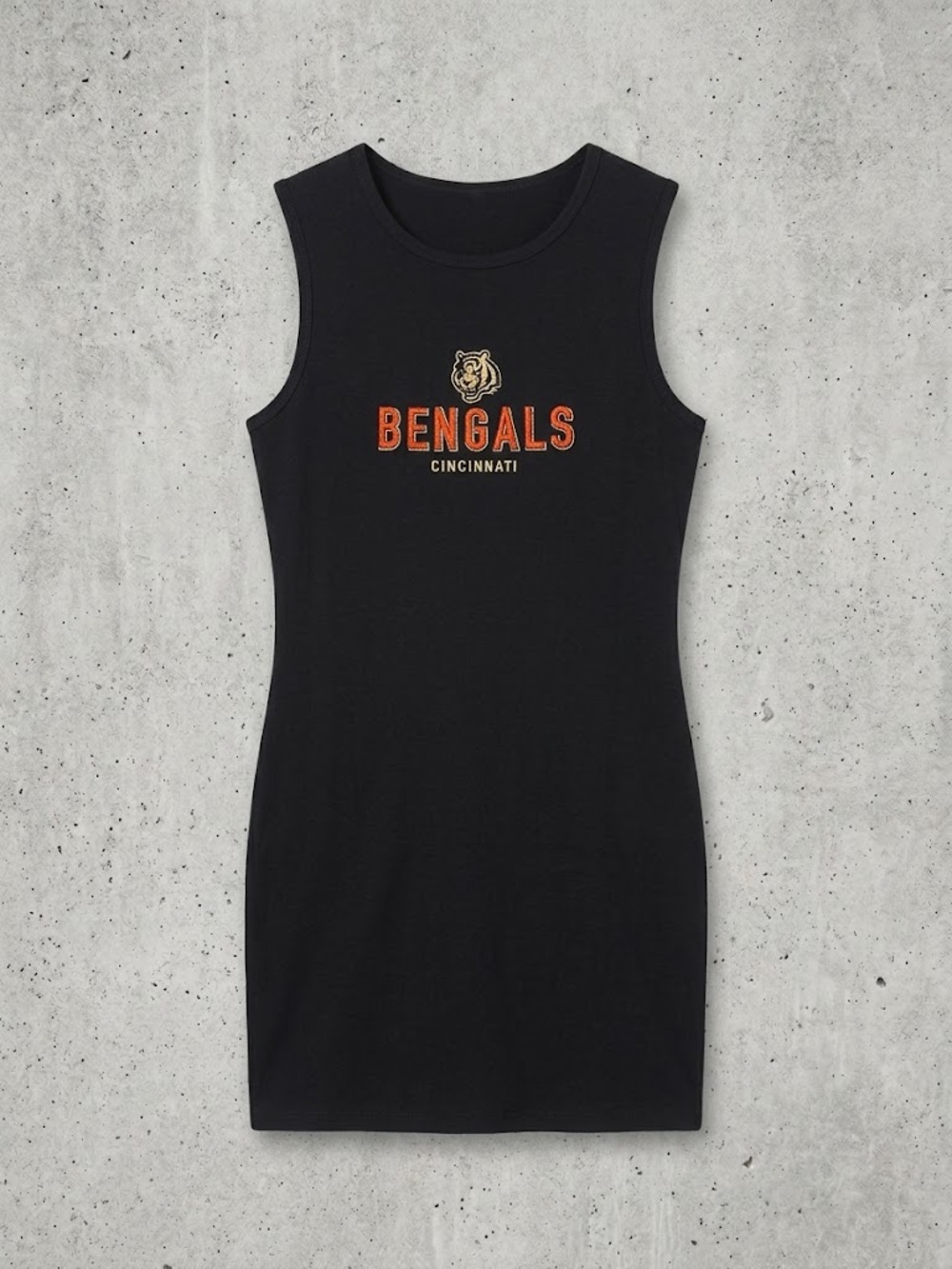 WEAR by Erin Andrews Cincinnati Bengals Black Ribbed Mini Dress NWT Size M